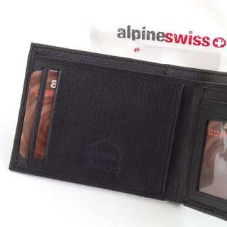   Slim Wallet Thin Bifold Alpine Swiss Billfold Thin Front Pocket Wallet