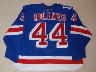 RYAN HOLLWEG GAME WORN / USED JERSEY BRIAN LEETCH NIGHT 1/24/08 