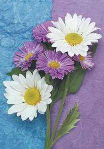 Summer Daisies & Asters Flowers Smalll Garden Flag  