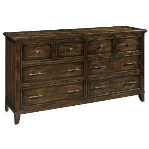 Ty Pennington 6 Drawer Dresser with Rustic Hardwood Finish by Howard 