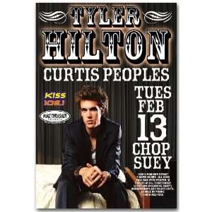 Tyler Hilton Poster   Ch Concert Flyer   Curtis Peoples