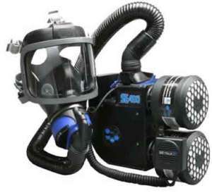 SE400AT 2 SEA Scott Full Face Gas Mask PAPR Respirator & Backpack **NO 