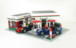 Lego Custom Gas Station City Town 10185 10197 10211 10218 3180 7993 