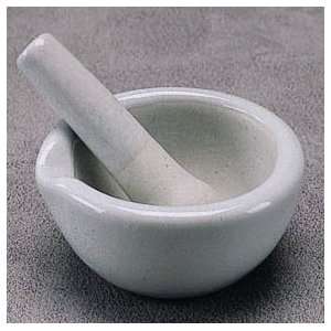 MORTAR & PESTLE PORCELAIN 3 DIAMETER 65mL CAPACITY  