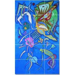 Wassily Kandinsky Abstract Tile Mural Home Construction Ideas  36x60 