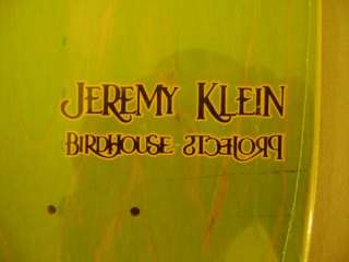 Birdhouse Jeremy Klein ANIME GIRL Skateboard GREEN  