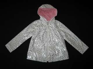 NEW METALLIC HEARTS Rain Coat Girls Winter Clothes 5  