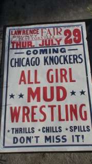 CHICAGO KNOCKERS ALL GIRL MUD WRESTLING   LAWRENCE CO. OHIO 