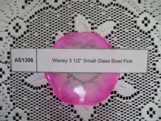 Glass Bowl Wavey 3 1/2 Glass Tart Warmer 10 Colors  