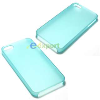 Glow in the Dark Bumper Case Cover Skin Blue for iPhone 4 4G  