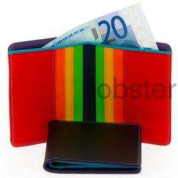 MENS BLACK STANDARD BIFOLD LEATHER MYWALIT WALLET EXCITING COLORS 