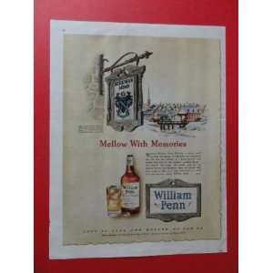  1946 William Penn Whiskey , print advertisment (Beekman 