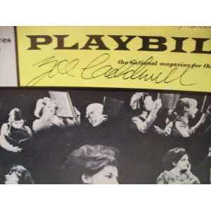 Caldwell, Zoe Playbill Signed Autograph The Prime Of Miss Jean Brodie 