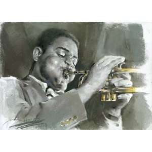  Dizzy Gillespie (Blowing Trumpet) Music Poster Print   11 