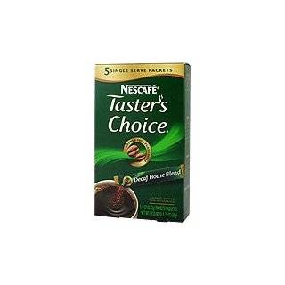 Tasters Choice Decaf House Blend   Pure Coffee Pleasure, 5 packets 