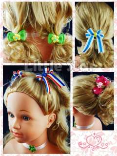 Pair Baby Girl Hair Clips Bands♥60+ Designs♥FREE Bag  
