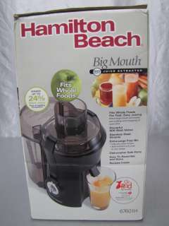 HAMILTON BEACH 67601H BIG MOUTH JUICE EXTRACTOR JUICER GENTLY USED IN 