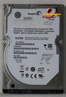 ASUS X83V 250GB Seagate ST9250827AS Hard Disk VHP  