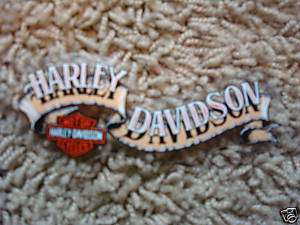 New Harley Davidson Med Tan Banner Window Decal Sticker  