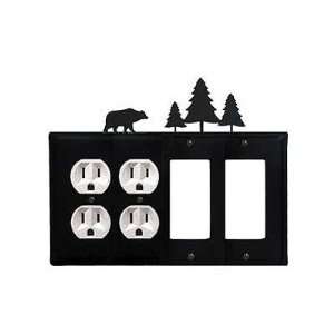   Piecene Trees   Double Outlet, Double GFI Electric Cover Electronics