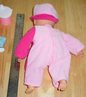 1999 CITITOY Talking Baby Doll Pink 13 including Accessories  