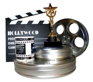 trophy large small film canisters and a hollywood icons porcelain 
