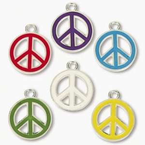  Peace Symbol Enamel Charms   Art & Craft Supplies & Craft 