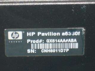 HP Pavillion a6330f Desktop AMD Athlon X2 Dual Core 5600+ 3GB Ram 
