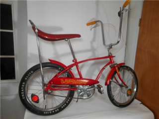 Vint 1970 Huffy RED HOT Muscle Bicycle Bike Cheater Slick Excellent 