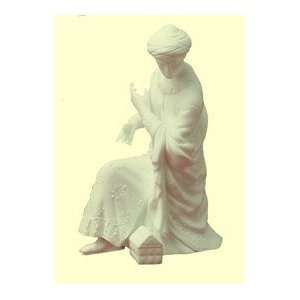  Lenox White Nativity Balthazar Kneeling King Figurine 