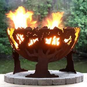  The Fire Pit Gallery 7010001 Forest Fire Custom Steel Fire Pit 
