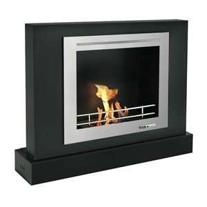   Black & Stone VFC 2100R Rectangular Fireplace, Black