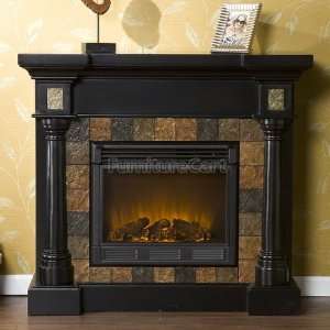   Slate Convertible Black Electric Fireplace FA8752E