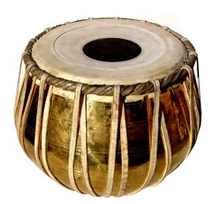 YOU ARE BIDDING ON AN AUCTION OF PROFESSIONAL BRASS TABLA DRUMS SET .