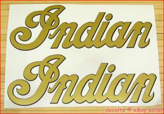 Indian Motorcycle Chief Drifter Gold Silver Tank Decals  