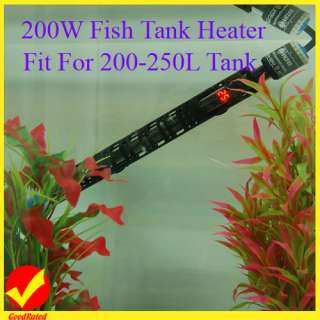 200W LED Digit Display Aquarium Fish Tank temperture Control Heater 