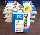 lot of 7 genuine hp 41 tri color ink cartridges