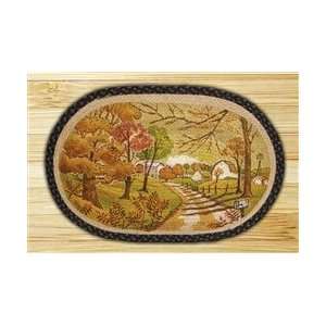   Printed Country Rug by Phyllis Stevens, Braided