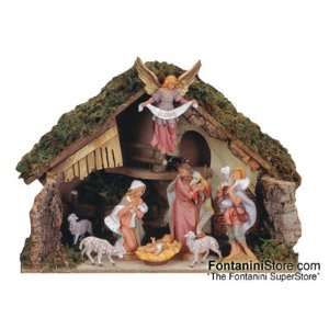    7.5 Inch Scale 8 Piece Nativity Set with Stable