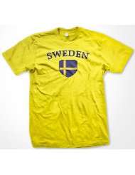 Sweden Flag Shield International Soccer Mens T shirt, Swedish National 