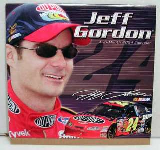 2004 NASCAR Calendar  Jeff Gordon 16 Month  