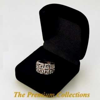 Square Black Velvet Ring Box Jewelry Display Gift Box  