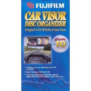  Fuji Clip On 10 Disc Car Visor Organizer Electronics