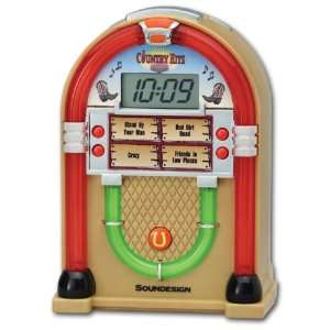 Soundesign Lighted Jukebox Alarm Clock   Country