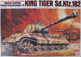 Bandai 1/24 King Tiger Sd.Kfz.182 Remote Control Kit  