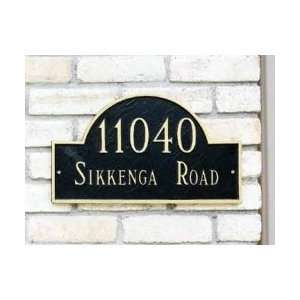  Arch Marker Standard Address Plaques Wall Two Line (Green 