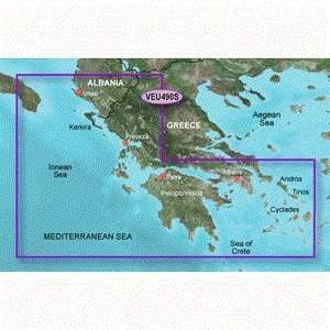  Garmin VEU490S   Greece West Coast & Athens   SD Card GPS 
