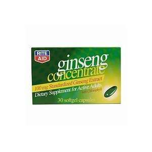  Rite Aid Ginseng Concentrate, 100mg Standardized Ginseng 