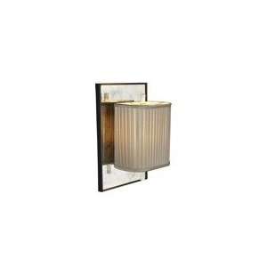 Barbara Barry Sunset Plaza Sconce in Black and Soft Silver with Gray 