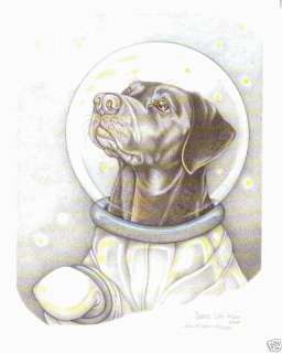 Sue Rupp Dogs Space Lab s/n lim ed. print  